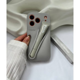Сірий чохол з блиском RHODE на iPhone 17 pro